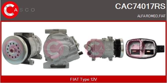 Casco CAC74017RS - Compressore, Climatizzatore www.autoricambit.com