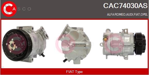 Casco CAC74030AS - Compressore, Climatizzatore www.autoricambit.com