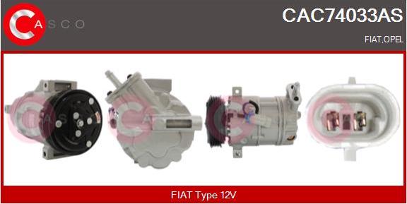 Casco CAC74033AS - Compressore, Climatizzatore www.autoricambit.com