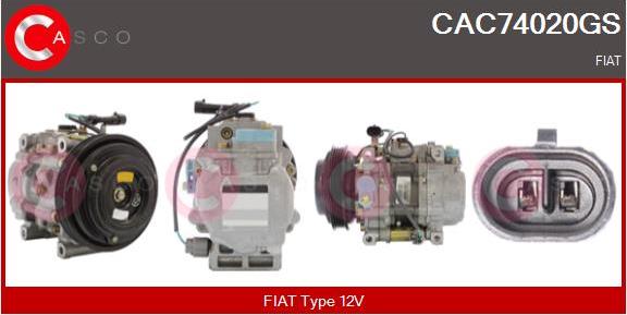 Casco CAC74020GS - Compressore, Climatizzatore www.autoricambit.com