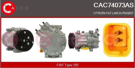 Casco CAC74073AS - Compressore, Climatizzatore www.autoricambit.com