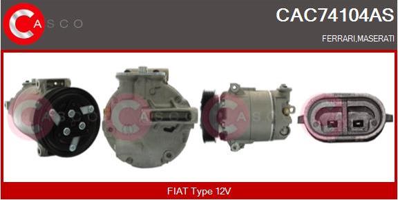 Casco CAC74104AS - Compressore, Climatizzatore www.autoricambit.com