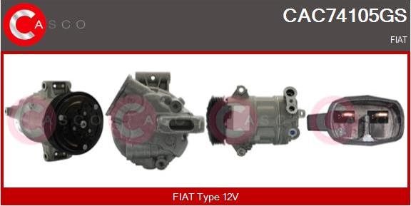 Casco CAC74105GS - Compressore, Climatizzatore www.autoricambit.com