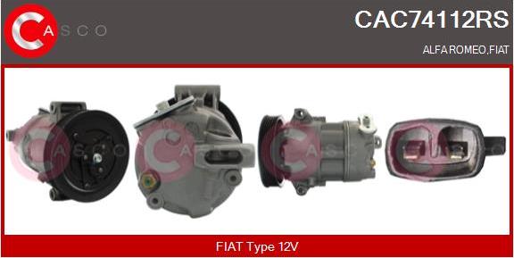 Casco CAC74112RS - Compressore, Climatizzatore www.autoricambit.com