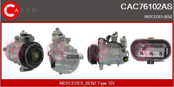 Casco CAC76102AS - Compressore, Climatizzatore www.autoricambit.com