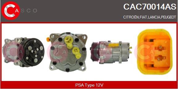 Casco CAC70014AS - Compressore, Climatizzatore www.autoricambit.com