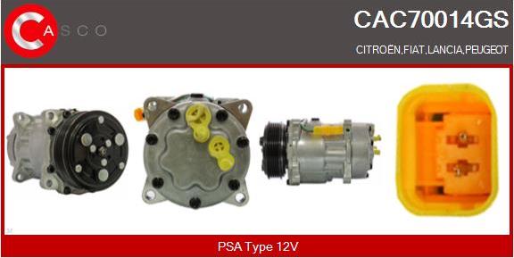 Casco CAC70014GS - Compressore, Climatizzatore www.autoricambit.com