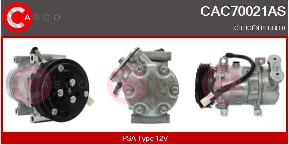 Casco CAC70021AS - Compressore, Climatizzatore www.autoricambit.com