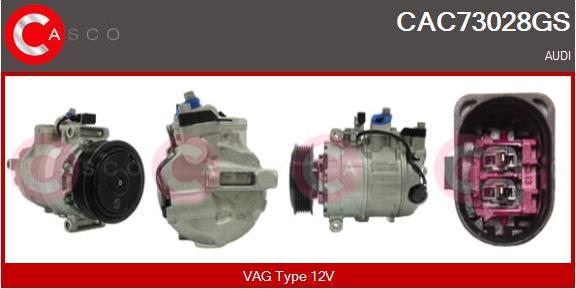 Casco CAC73028GS - Compressore, Climatizzatore www.autoricambit.com