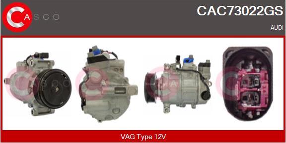 Casco CAC73022GS - Compressore, Climatizzatore www.autoricambit.com