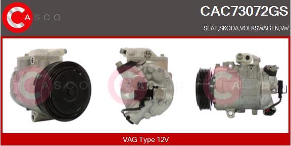 Casco CAC73072GS - Compressore, Climatizzatore www.autoricambit.com