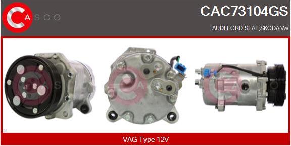 Casco CAC73104GS - Compressore, Climatizzatore www.autoricambit.com