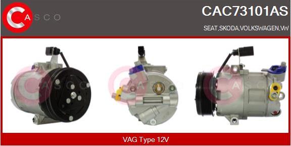 Casco CAC73101AS - Compressore, Climatizzatore www.autoricambit.com