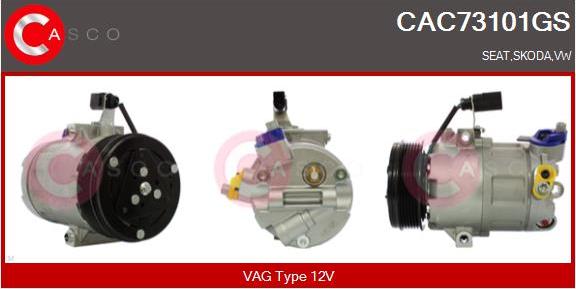 Casco CAC73101GS - Compressore, Climatizzatore www.autoricambit.com