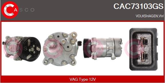Casco CAC73103GS - Compressore, Climatizzatore www.autoricambit.com