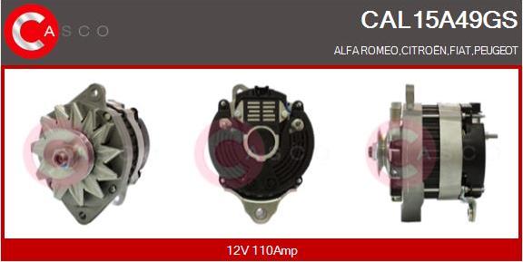 Casco CAL15A49GS - Alternatore www.autoricambit.com