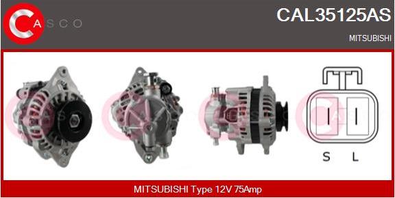 Casco CAL35125AS - Alternatore www.autoricambit.com