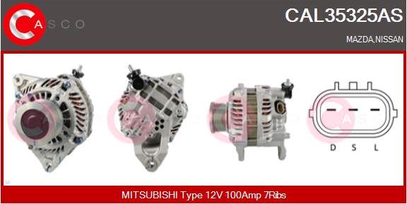 Casco CAL35325AS - Alternatore www.autoricambit.com