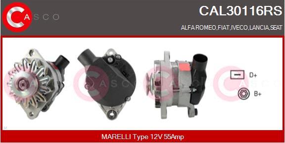 Casco CAL30116RS - Alternatore www.autoricambit.com