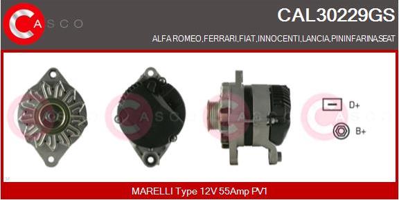 Casco CAL30229GS - Alternatore www.autoricambit.com