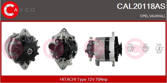Casco CAL20118AS - Alternatore www.autoricambit.com