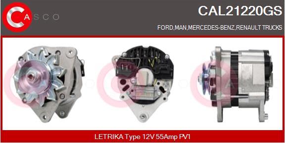 Casco CAL21220GS - Alternatore www.autoricambit.com