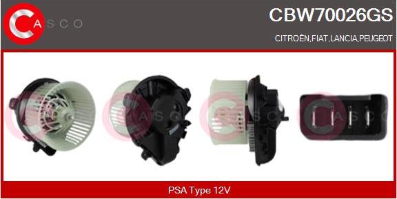 Casco CBW70026GS - Ventilatore abitacolo www.autoricambit.com