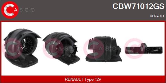 Casco CBW71012GS - Ventilatore abitacolo www.autoricambit.com