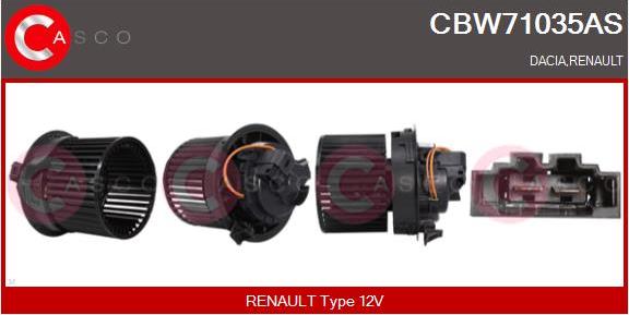 Casco CBW71035AS - Ventilatore abitacolo www.autoricambit.com