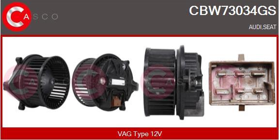 Casco CBW73034GS - Ventilatore abitacolo www.autoricambit.com