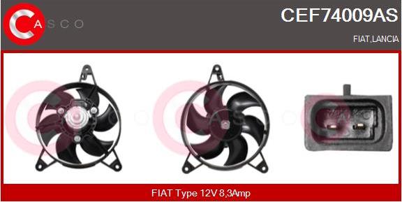 Casco CEF74009AS - Elettromotore, Ventola radiatore www.autoricambit.com