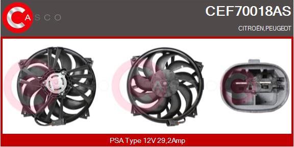 Casco CEF70018AS - Elettromotore, Ventola radiatore www.autoricambit.com