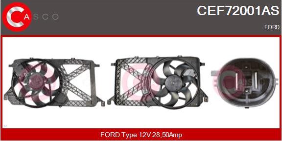 Casco CEF72001AS - Elettromotore, Ventola radiatore www.autoricambit.com