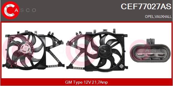 Casco CEF77027AS - Elettromotore, Ventola radiatore www.autoricambit.com