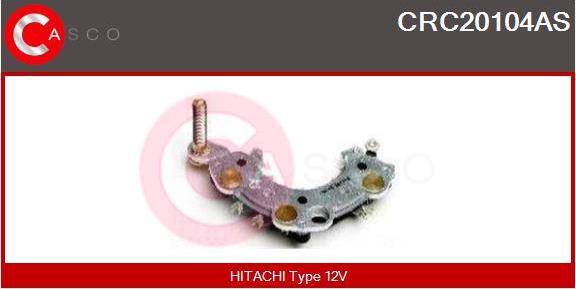 Casco CRC20104AS - Raddrizzatore, Alternatore www.autoricambit.com