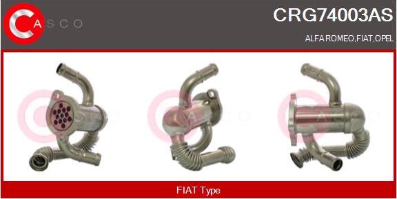 Casco CRG74003AS - Radiatore, Ricircolo gas scarico www.autoricambit.com