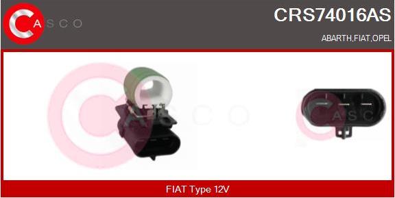 Casco CRS74016AS - Resistore addizionale, Elettromotore-Ventola radiatore www.autoricambit.com