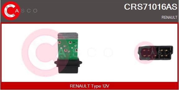 Casco CRS71016AS - Resistenza, Ventilatore abitacolo www.autoricambit.com