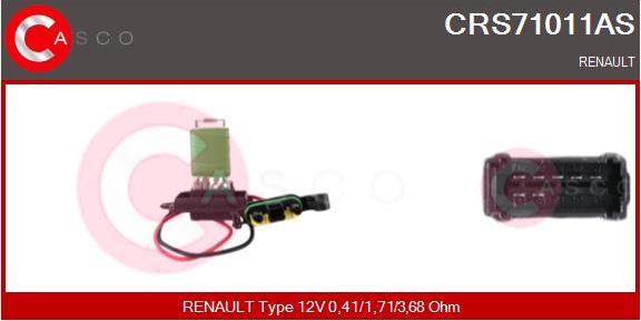 Casco CRS71011AS - Resistenza, Ventilatore abitacolo www.autoricambit.com