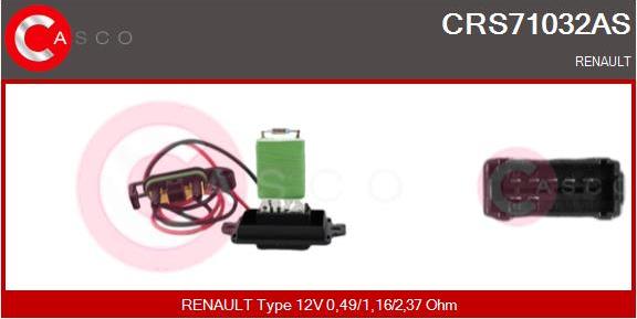 Casco CRS71032AS - Resistenza, Ventilatore abitacolo www.autoricambit.com