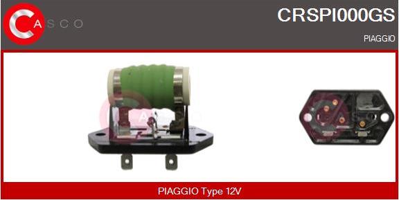 Casco CRSPI000GS - Resistore addizionale, Elettromotore-Ventola radiatore www.autoricambit.com