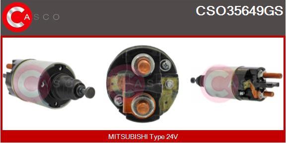 Casco CSO35649GS - Elettromagnete, Motore d'avviamento www.autoricambit.com