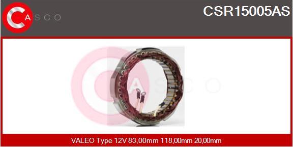 Casco CSR15005AS - Statore, Alternatore www.autoricambit.com