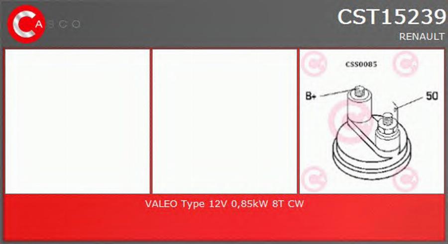 Casco CST15239 - Motorino d'avviamento www.autoricambit.com