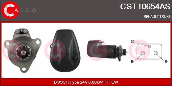 Casco CST10654AS - Motorino d'avviamento www.autoricambit.com