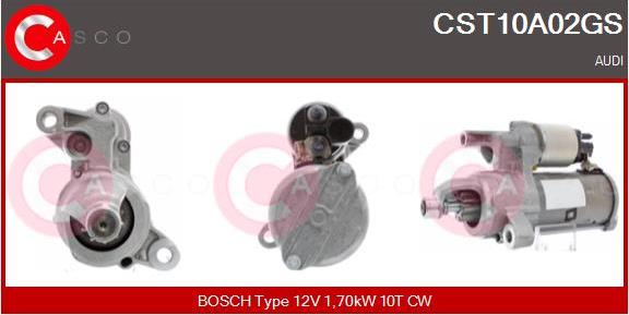 Casco CST10A02GS - Motorino d'avviamento www.autoricambit.com