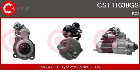 Casco CST11638GS - Motorino d'avviamento www.autoricambit.com