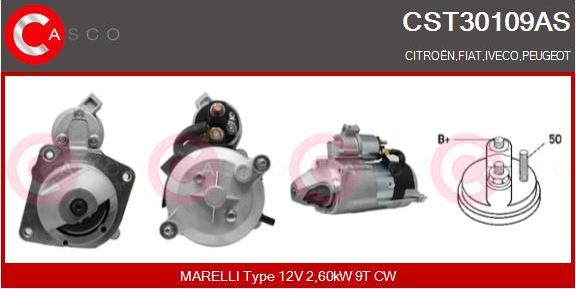 Casco CST30109AS - Motorino d'avviamento www.autoricambit.com