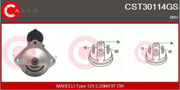 Casco CST30114GS - Motorino d'avviamento www.autoricambit.com