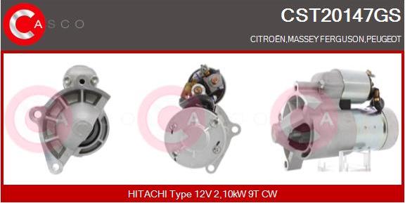 Casco CST20147GS - Motorino d'avviamento www.autoricambit.com